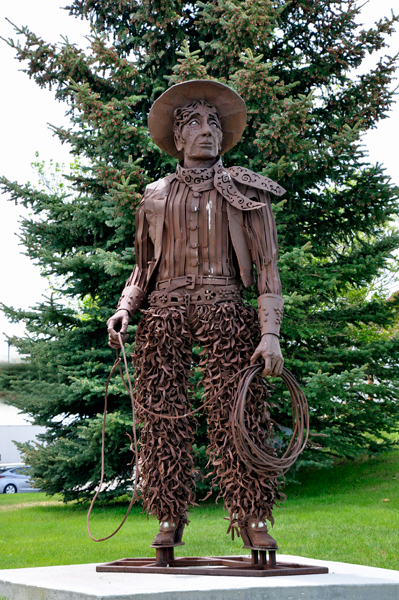 cowboy statue